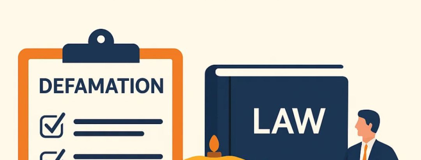 What is the procedure and grounds for filing defamation case?